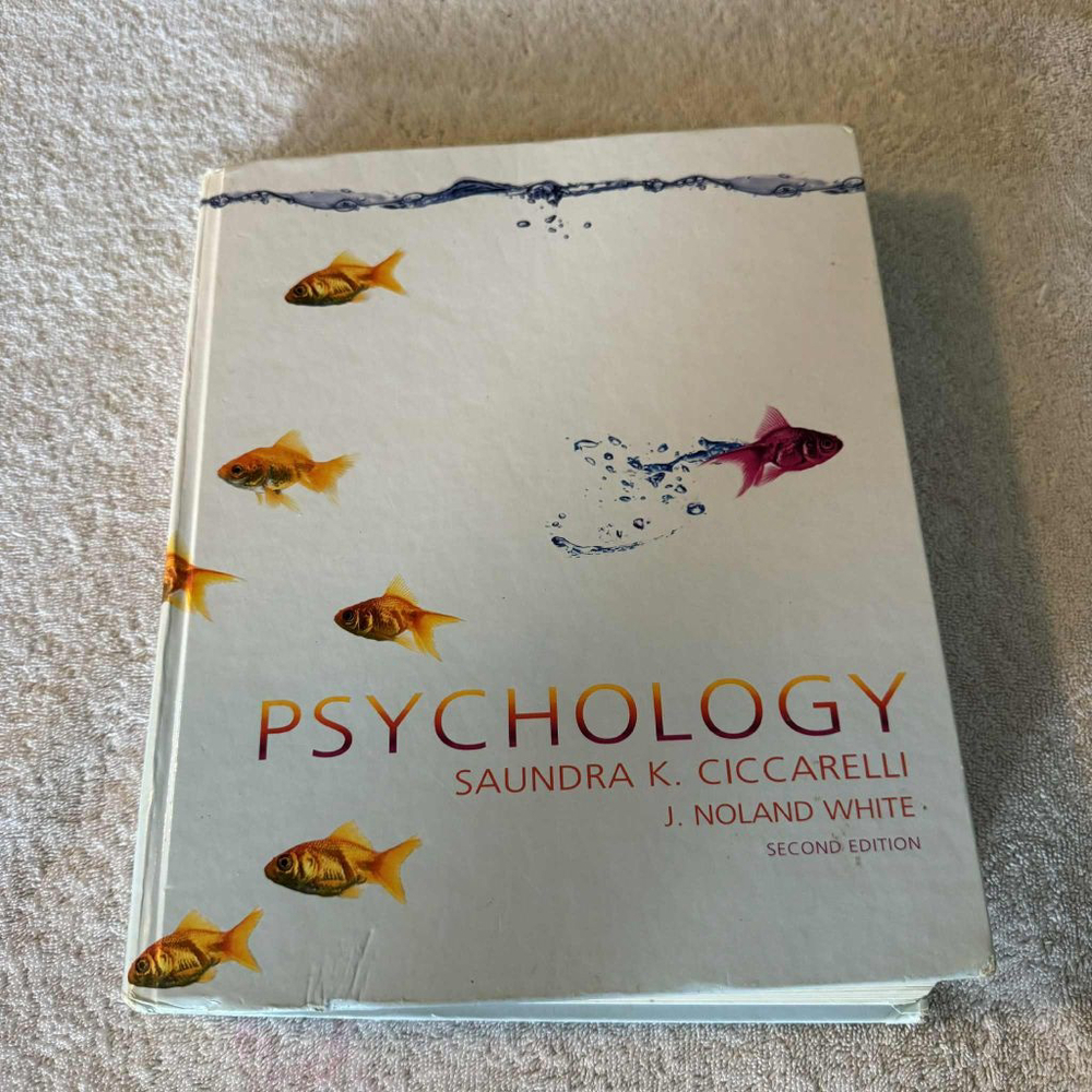 Psychology Textbook Pearson Prentice Hall 2nd Ed One Size Light Blue Orange